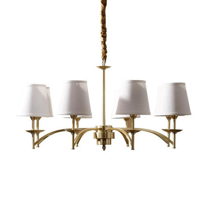 Geneviève Gold Fabric Chandelier