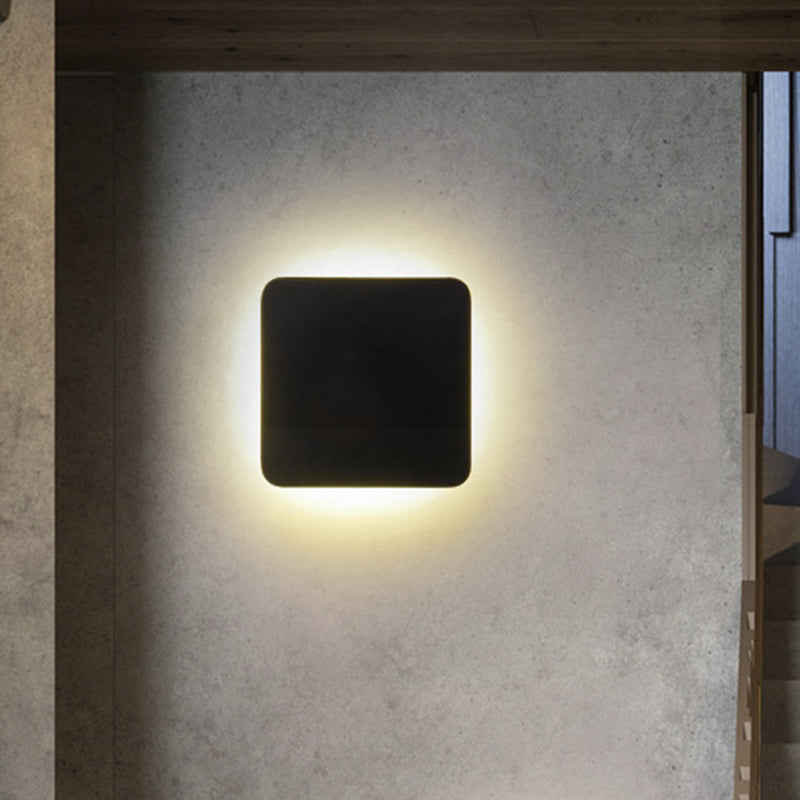 Applique Murale LED Encastrable Carrée Chloé, Noire