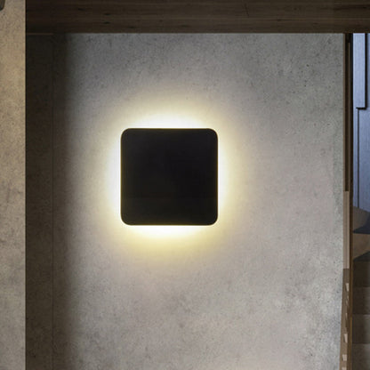 Applique Murale LED Encastrable Carrée Chloé, Noire