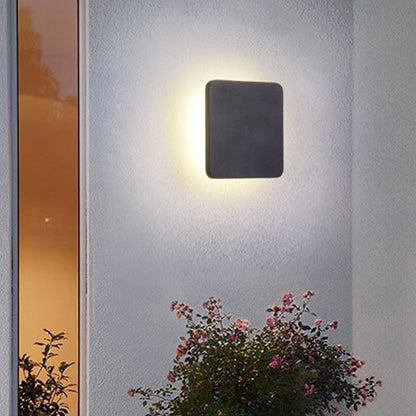 Applique Murale LED Encastrable Carrée Chloé, Noire