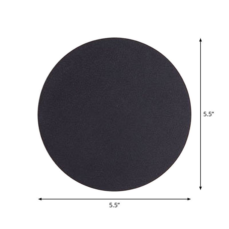 Applique Murale LED Encastrable Carrée Chloé, Noire