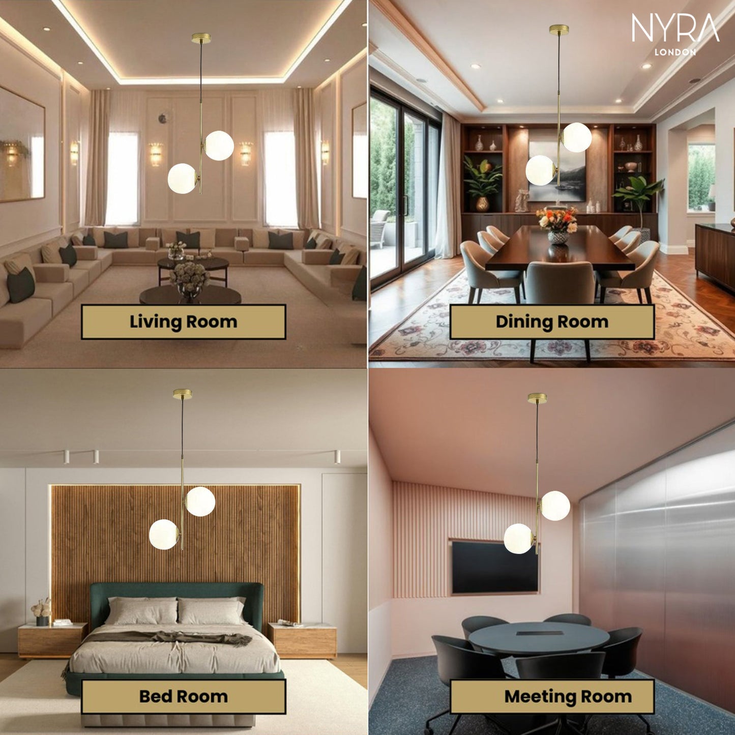 Camille Modern Bubble Ring Pendant Light