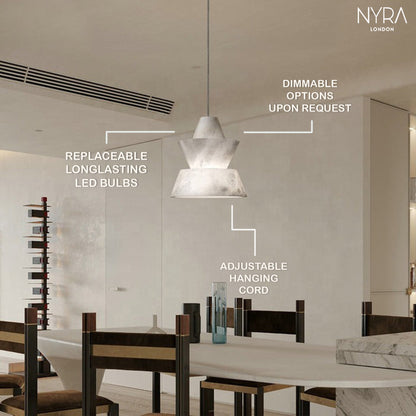 Suspension Eloise en marbre albâtre