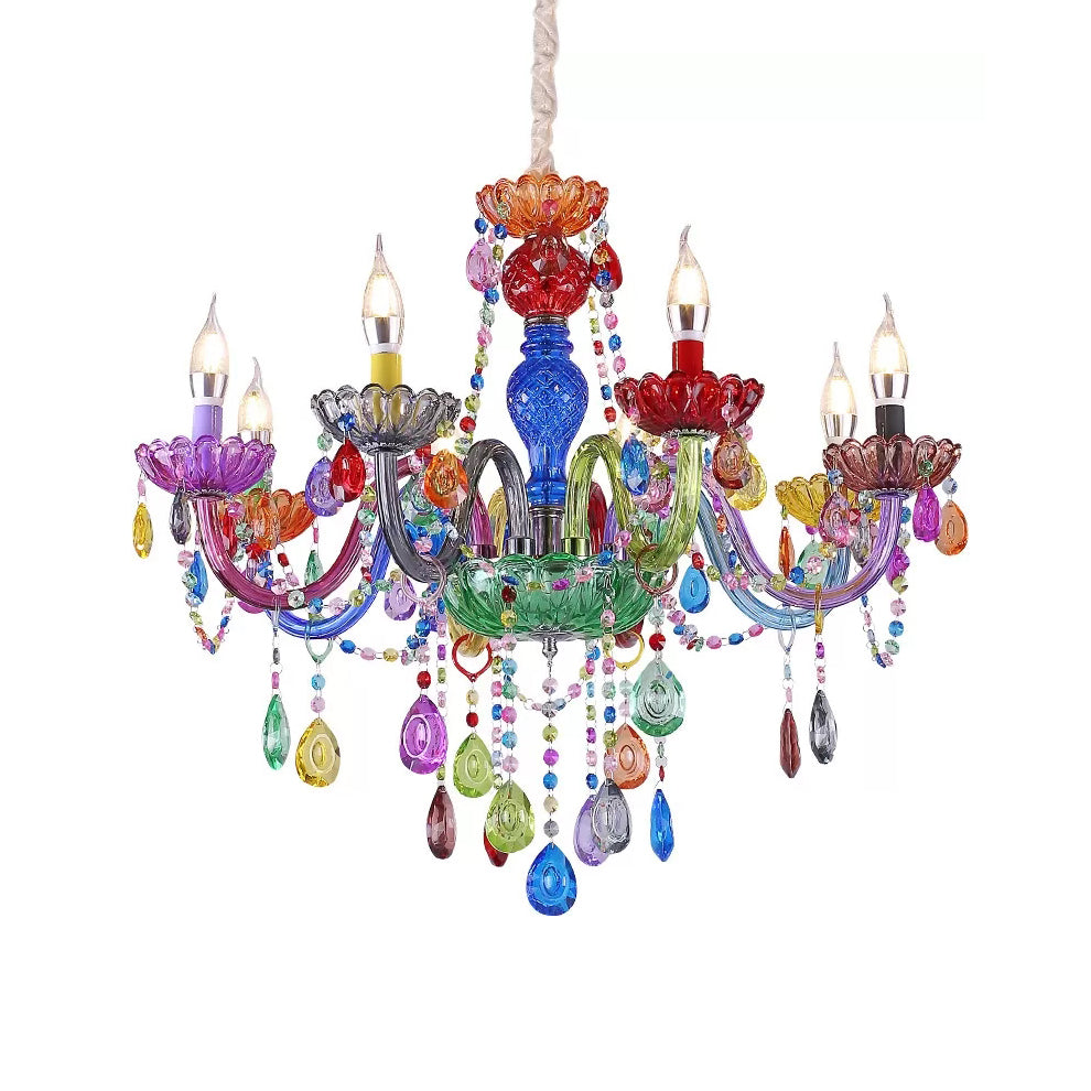 Suspension goutte d'eau Sophie Crystal multicolore