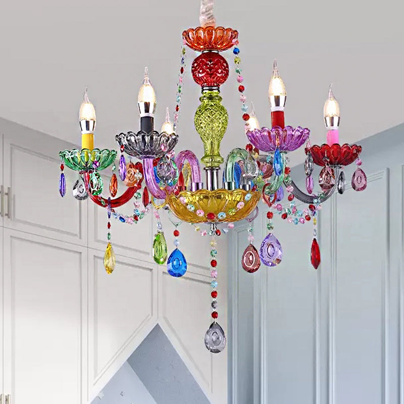 Suspension goutte d'eau Sophie Crystal multicolore