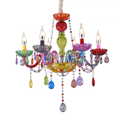 Suspension goutte d'eau Sophie Crystal multicolore