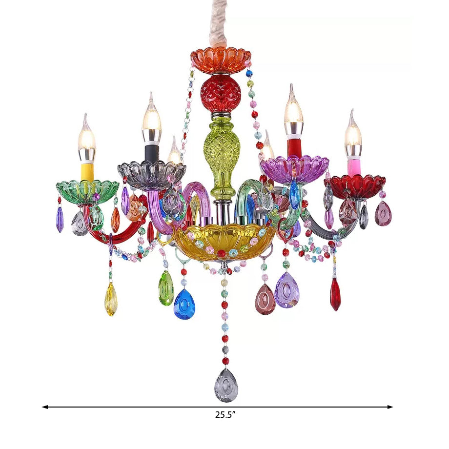 Suspension goutte d'eau Sophie Crystal multicolore