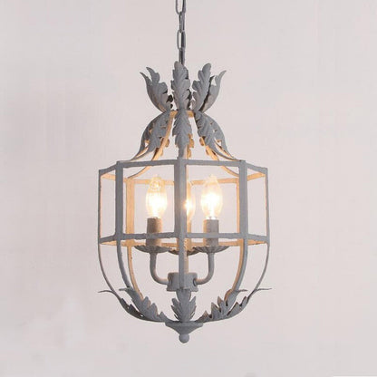 Lustre Clémence à 3 têtes en cage métallique