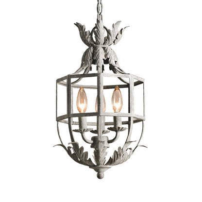Lustre Clémence à 3 têtes en cage métallique