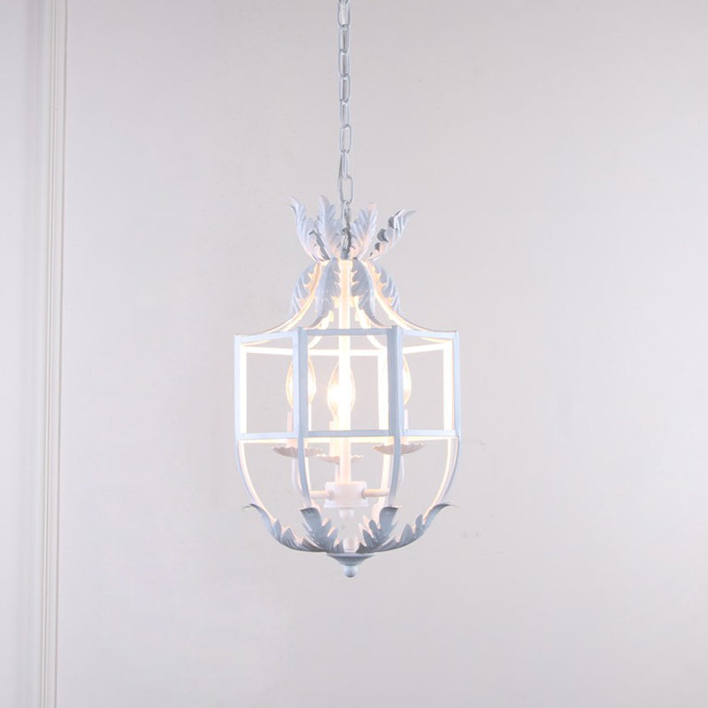 Lustre Clémence à 3 têtes en cage métallique