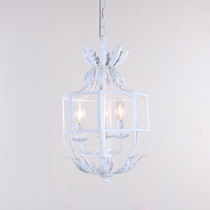 Lustre Clémence à 3 têtes en cage métallique