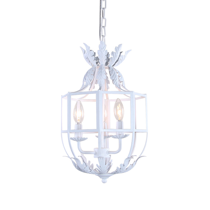 Lustre Clémence à 3 têtes en cage métallique