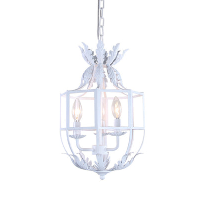 Lustre Clémence à 3 têtes en cage métallique