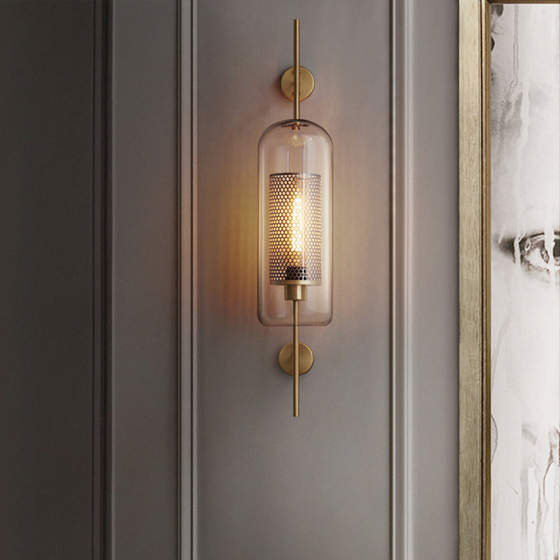 Applique murale Elodie Pill Capsule en verre transparent