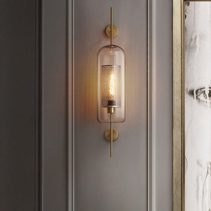Applique murale Elodie Pill Capsule en verre transparent