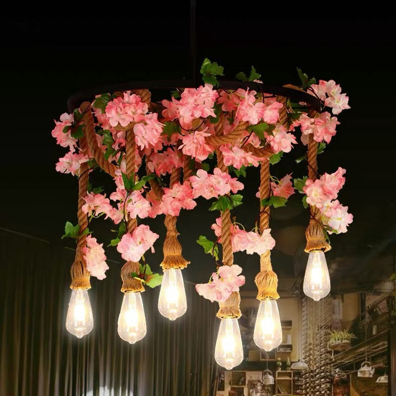 Suspension lustre Anaëlle Rustic Wheel