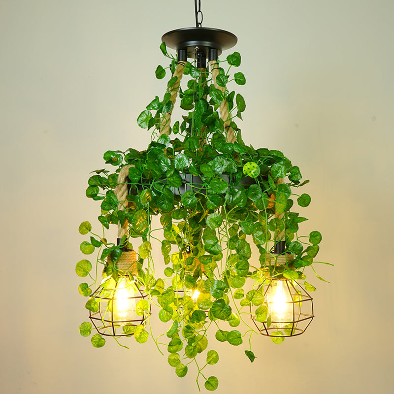 Élise Grenade Cage Iron Pendant Chandelier