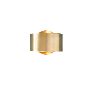 Camille Gold Half Cylinder Wall Light Sconce