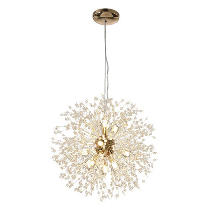 Lustre Sophie Cristal Boule Pissenlit pour Salon