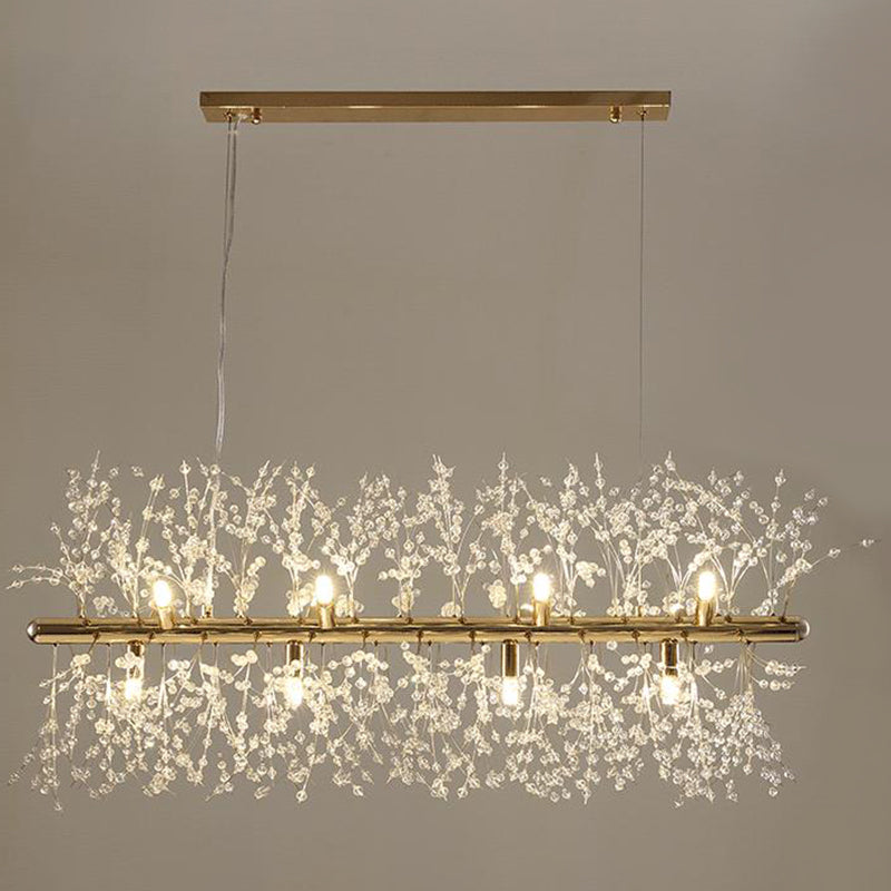 Lustre Sophie Cristal Boule Pissenlit pour Salon