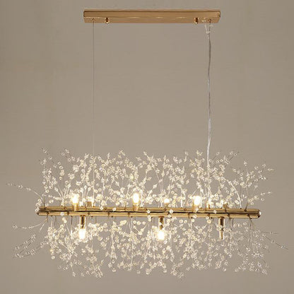 Lustre Sophie Cristal Boule Pissenlit pour Salon