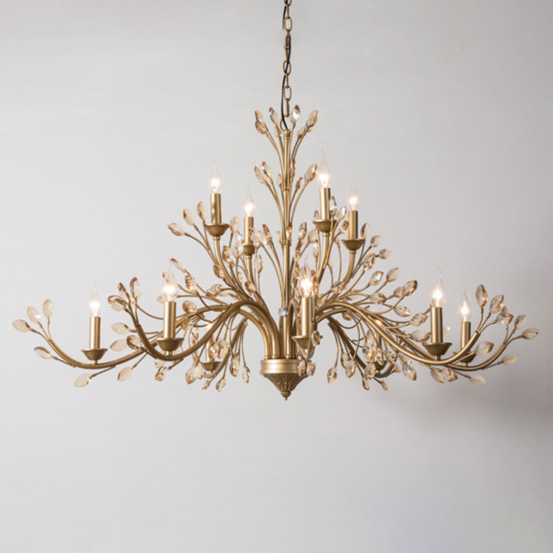 Lustre Sophie Amber en cristal de Bohême