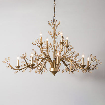 Lustre Sophie Amber en cristal de Bohême