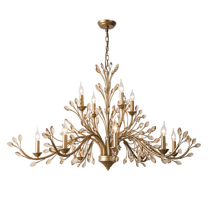 Lustre Sophie Amber en cristal de Bohême