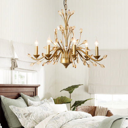 Lustre Sophie Amber en cristal de Bohême