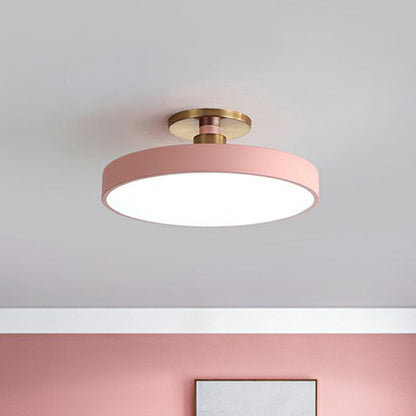 Plafonnier LED semi-encastré rond en acrylique Camille Nordic
