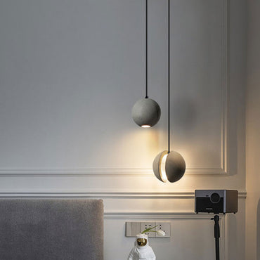 Élodie Cement Round Ceiling Pendant