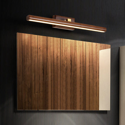Applique Murale Linéaire Clémence Nordique en Bois et Acrylique Éclairage LED