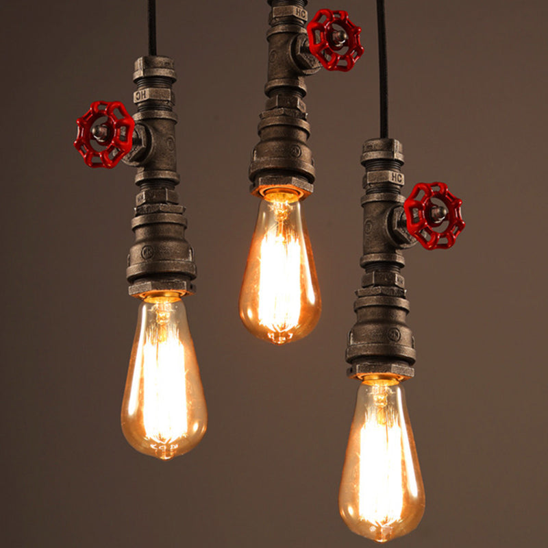 Amélie Rustic Pipe Valve Pendant Light