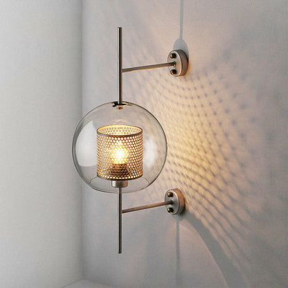 Sophie Metal Mesh Screen Wall Lamp Metal and Glass LED Lighting