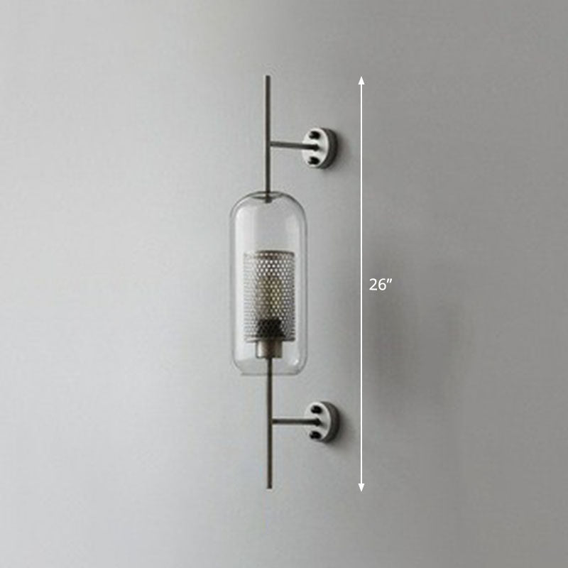 Sophie Metal Mesh Screen Wall Lamp Metal and Glass LED Lighting