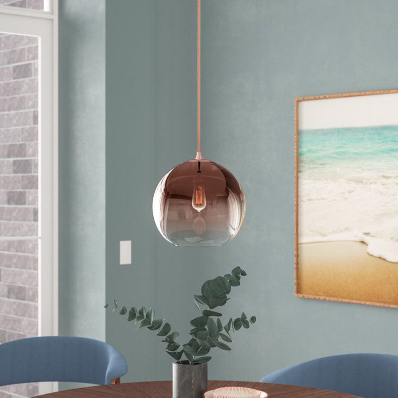 Suspension Noémie Globe en verre dégradé