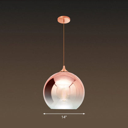 Suspension Noémie Globe en verre dégradé