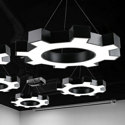 Suspensions LED Élodie Gear, modernes en acrylique noir