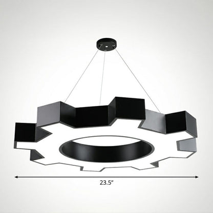 Suspensions LED Élodie Gear, modernes en acrylique noir