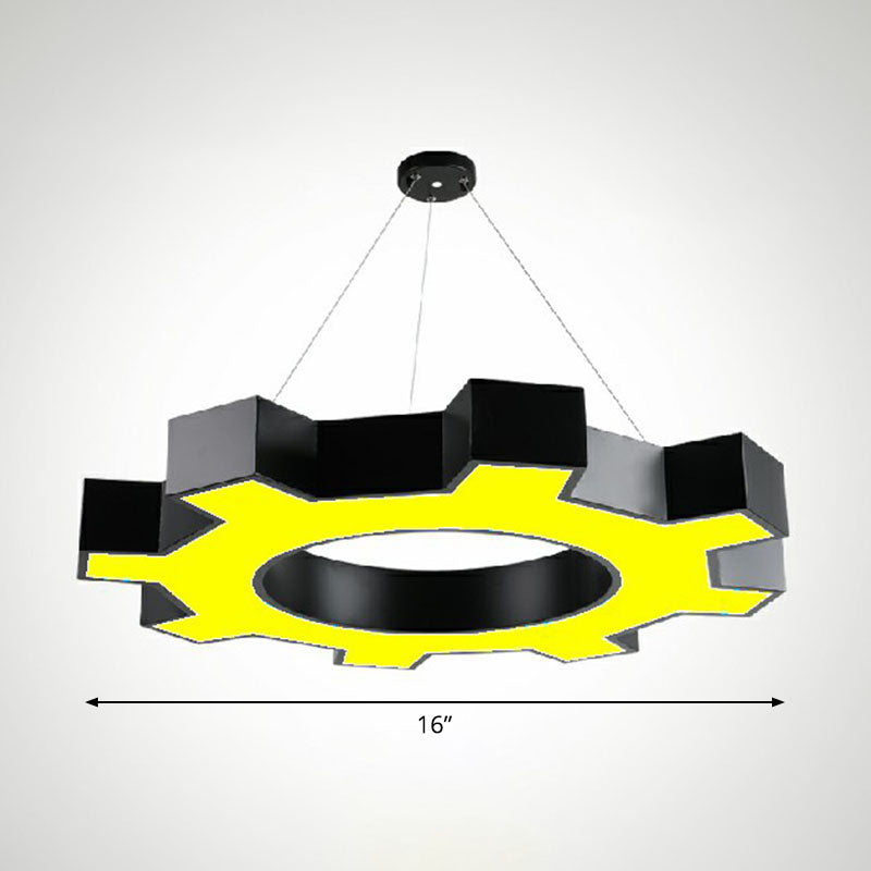 Suspensions LED Élodie Gear, modernes en acrylique noir