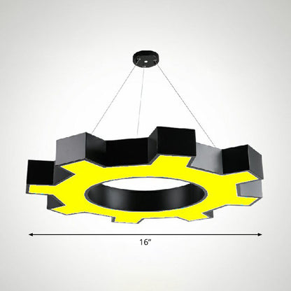 Suspensions LED Élodie Gear, modernes en acrylique noir