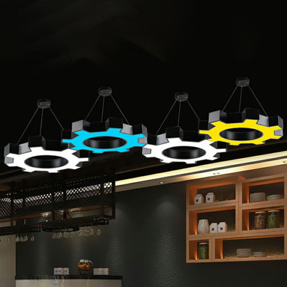 Suspensions LED Élodie Gear, modernes en acrylique noir