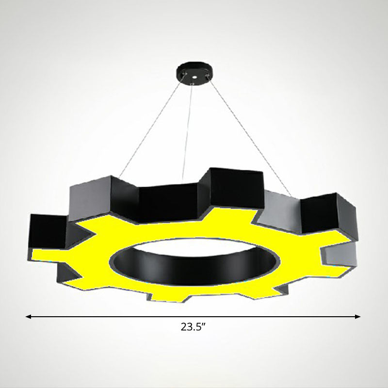 Suspensions LED Élodie Gear, modernes en acrylique noir