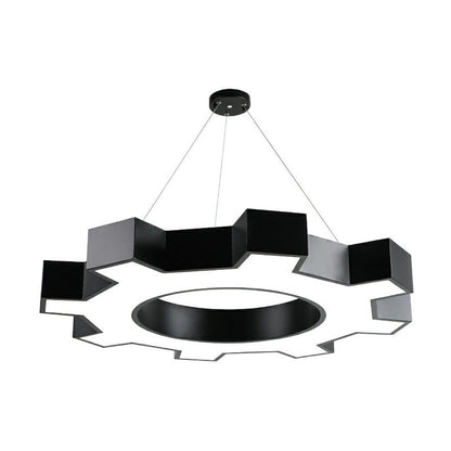 Suspensions LED Élodie Gear, modernes en acrylique noir