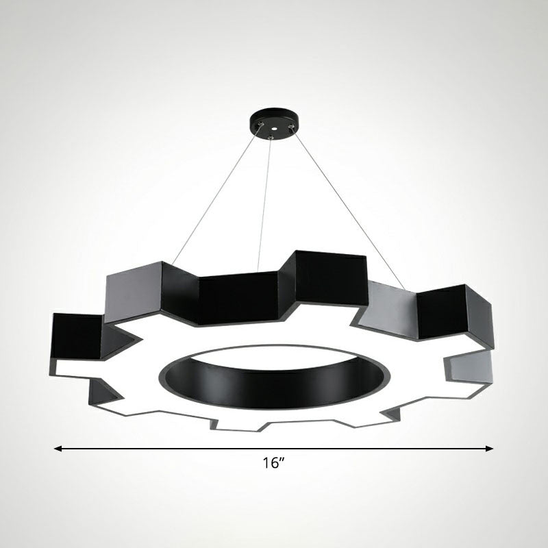 Suspensions LED Élodie Gear, modernes en acrylique noir