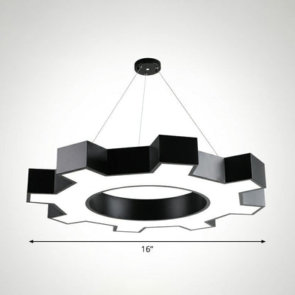 Suspensions LED Élodie Gear, modernes en acrylique noir