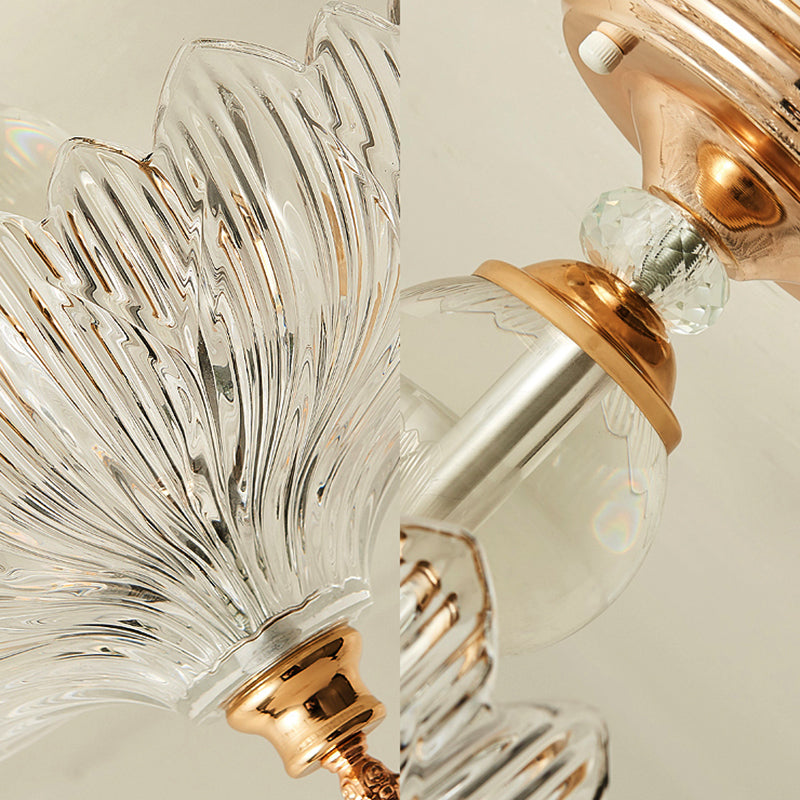 Plafonnier semi-encastré festonné Adeline Crystal