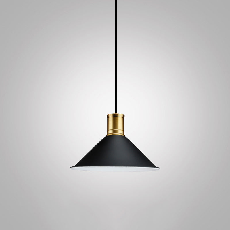 Noémie Suspension Industrielle Géométrique Noire Ampoule Unique