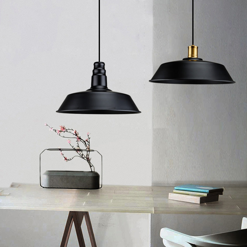 Noémie Suspension Industrielle Géométrique Noire Ampoule Unique