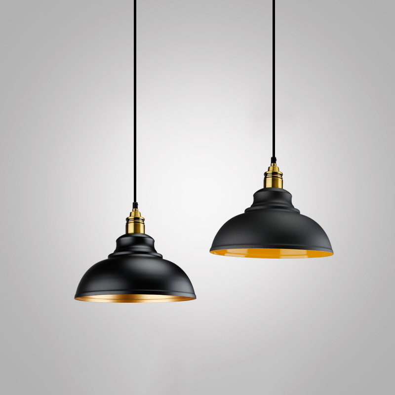 Noémie Suspension Industrielle Géométrique Noire Ampoule Unique